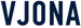 VJONA wordmark navy